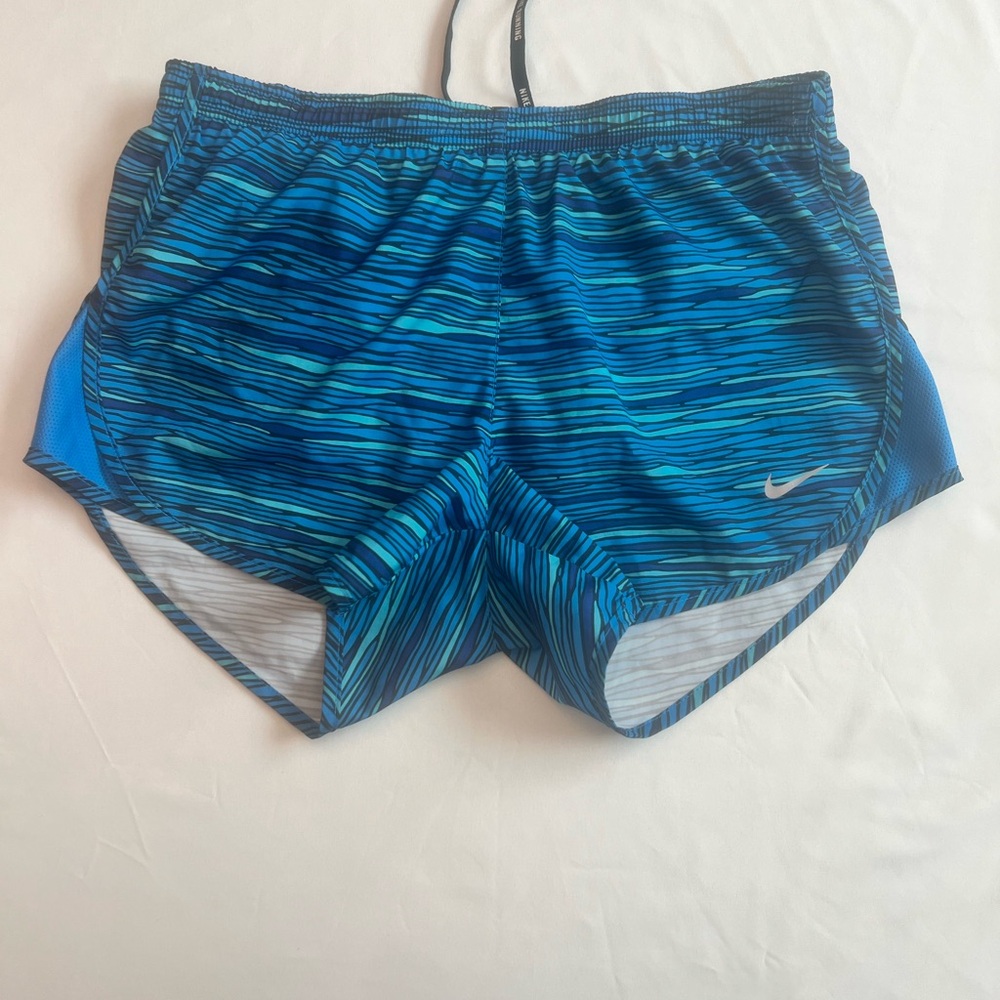 Nike Men's Striped Blue Swim Trunks